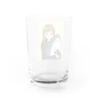 YURIのサメと女の子 Water Glass :back