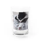 あるちゃんさん屋さんのかわいい肉球 Water Glass :front