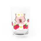P:ggy（ぴぎー）のおみせのトン野さんとイチゴ Water Glass :front