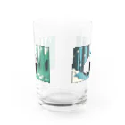 狸ヶ岬公園 いこいの森の衣替えたぬき Water Glass :front