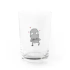 いしだよりこ商店のモグ♡ Water Glass :front