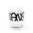 Sorihikiman Goods Shopの「メナノダ」ロゴ Water Glass :front