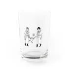わたなべさんちの捕らえられたのに楽しそうな宇宙人グラス Water Glass :front