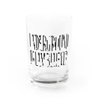 BLACK SHEEP ORIGIN SUZURI SHOPのUNDERGROUD DREAM BELIEVER Water Glass :front