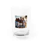 モフモフドラゴンのクールサーファー Water Glass :front