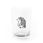 nanyoのヨツユビハリネズミのヨッツィーくん(白) Water Glass :front