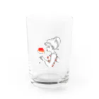 イラストレーターのサンレモのすもものかき氷 Water Glass :front