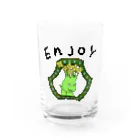 水仙舎のエンジョイおじさん Water Glass :front