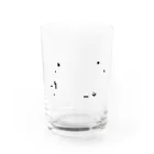WAMI ART　ホツマツタヱ同好会の庭球蛙(前面文字あり) Water Glass :front