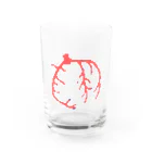 ゆんちるのとにかく冠動脈（番号のみ） Water Glass :front