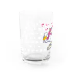イラスト MONYAAT のCT75あひるのおひるさんのスキーE*ブラウン Water Glass :front