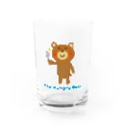 Atelier FunipoのThe Hungry Bear　ロゴあり Water Glass :front
