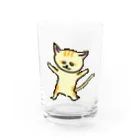 akane_art（茜音工房）の踊るスナネコ Water Glass :front