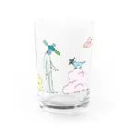 NORIKO IWAKIのヤンチョビ博士と入道雲 Water Glass :front