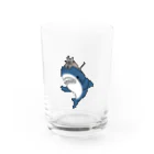 サメ わりとおもいのネコをかぶるサメ Water Glass :front