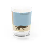 ねこや Ryoko -猫屋 りょうこ-のねこ　心地よいリズム Water Glass :front