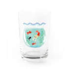 つなサポSHOPのやの犬すいすい Water Glass :front
