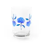 813hachiの青紫陽花 Water Glass :front