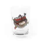 ドウノヨシノブの津山扇形機関車庫転車台＆DE501ディーゼル機関車 Water Glass :front