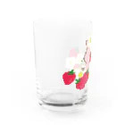 P:ggy（ぴぎー）のおみせのトン野さんとイチゴ Water Glass :left
