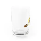 さくらメンダコ オフィシャルショップの夏の縁側プリンちゃん Water Glass :left
