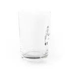 わたなべさんちの捕らえられたのに楽しそうな宇宙人グラス Water Glass :left