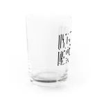 BLACK SHEEP ORIGIN SUZURI SHOPのUNDERGROUD DREAM BELIEVER Water Glass :left