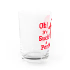 『Nothing Is Real』-- IN SUZURIのOh! It's Such A Perfectday.（赤） Water Glass :left