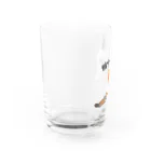LalaHangeulの三毛猫さん ハングルデザイン  Water Glass :left