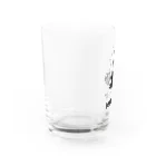 BEERKICHI(ビアキチ)のビアキチくん(ピザ/手描き) グラス Water Glass :left
