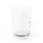 吉田電話 and The DOKKEN THIRSKのニュー地下室　お冷グラス（エメグリ） Water Glass :left