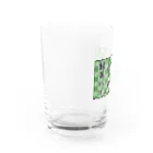おめがちゃん屋さんの【うさぴっぴ】緑茶がだいすき Water Glass :left