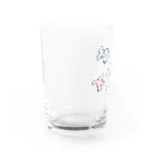 生き生き生活の品々の足のでっかい猫 Water Glass :left