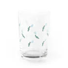 ねこのそらとけ と チューリップ Water Glass :left