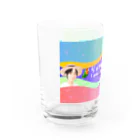 おちびのグッズ販売❤️のおちびのロゴでする！ Water Glass :left