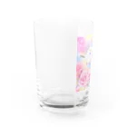 る〜ぷのシマエナガさんと薔薇 Water Glass :left
