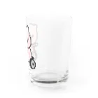 DECORのもっちり！敬語のぶたさん　自転車ver. Water Glass :right