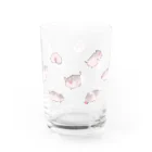 しらたまちゃんSHOPu〜🐽のいっぱいしらたまちゃん Water Glass :right