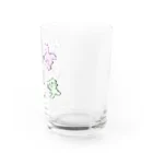 生き生き生活の品々の足のでっかい猫 Water Glass :right