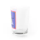 なで肩うさぎのTシャツ屋さんのUFOと黄色いネコ Water Glass :right