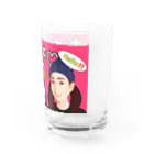 おちびのグッズ販売❤️のおちびだらけw Water Glass :right