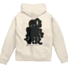 浮世の浮世絵の国貞「薬げんぼり」のたこモチーフ／アパレル_05 Zip Hoodie
