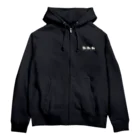 3本しっぽのビションフリーゼのSANBONSHIPPO NO BICHONFRISE Zip Hoodie