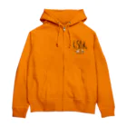 川魚親子の汽水域商店のシーラカンスとサウナ Zip Hoodie