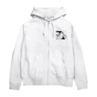 山形屋米店の肘をついてくつろぐ猫 Zip Hoodie