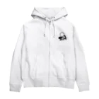 おもしろいの1人カフェ Zip Hoodie