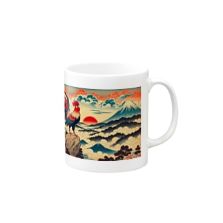 時を告げる鶏（和風） Mug