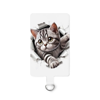 アメショーパワフルキャット Smartphone Strap
