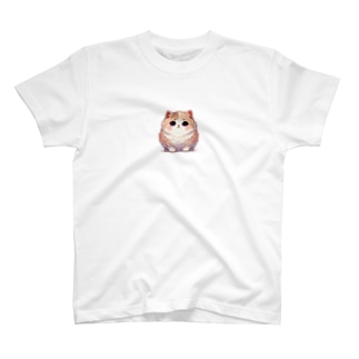 ふわふわねこ Regular Fit T-Shirt