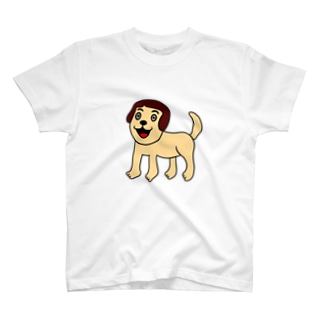 人の顔したかわいい犬 Regular Fit T-Shirt